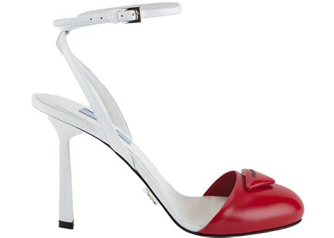 prada scalloped heels white|Prada heels price.